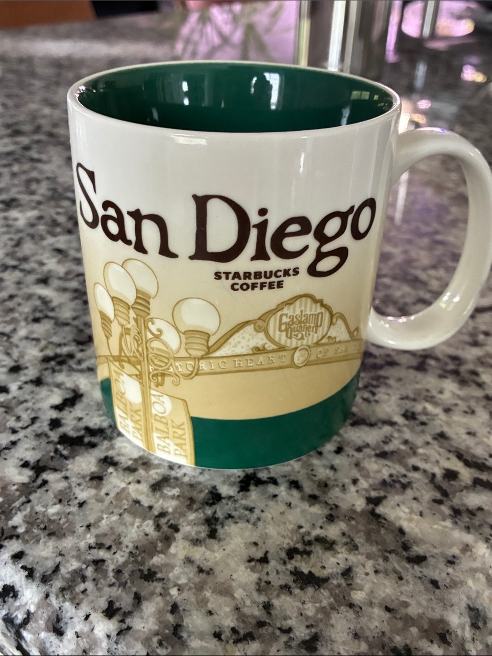 Starbucks San Diego Mug in Green, Cream and Brown